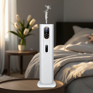 Umidificatori camera da letto aggiornamento 9L umidificatori a nebbia fredda con umidistat, umidificatore d'aria silenzioso grande stanza, umidificatore vegetale - Product Image 3