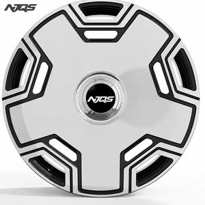 Jantes en aluminium forgé noir usiné NJQS avec capuchon flottant RR pour Rolls-Royce Ghost 2015, couleurs personnalisées - Product Image 2