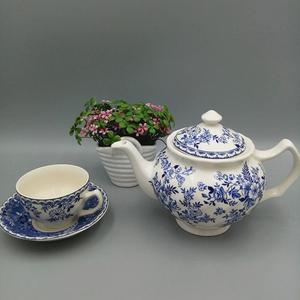 Ensemble de tasses et soucoupes en céramique à motifs floraux rétro français, élégant service à thé, ensemble de thé de l'après-midi pour restaurant, tasse à café turc - Product Image 5