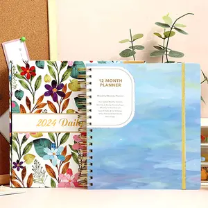 OEM planificateur personnalisé B5 spirale impression de livre journal mensuel agenda planificateur carnet