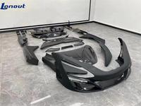 Kit de Carrocería de Fibra de Carbono Real Estilo M, Parachoques Delantero, Difusor Trasero, Faldones Laterales, Capó, Guardabarros, Alerón Trasero para McLaren 720S Upgrade