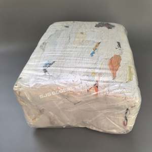 Paños de limpieza de algodón blanco estampado de alta calidad para uso industrial general - Product Image 1