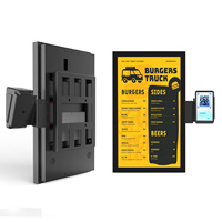 Quiosco de autoservicio para exteriores independiente de 21,5 pulgadas para software de pedido, pantalla LCD, señalización digital