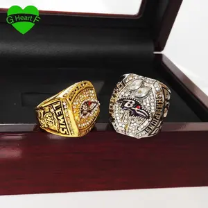 Los Baltimore Ravens anillos de campeonato nacional de fútbol de anillos de campeonato y de aleación de anillos de Campeonato