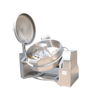 Marmite industrielle à double chauffage vapeur avec enveloppe chauffante pour la cuisson de snacks, maïs, farine de soja, lait et mélanges de noix