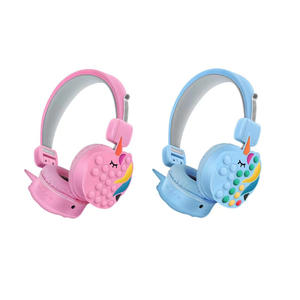 Nouveau casque de jeu filaire POPIT pour enfants, design en forme de <span class=keywords><strong>licorne</strong></span> 807H - Product Image 1