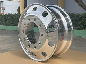 ล้อรถบรรทุกอะลูมิเนียมอัลลอยด์ฟอร์จใหม่แบบ Heavy Duty สีสดใส ขนาด 19.5*7.5 22.5*8.25 8 รูยึด 25 มม. ET - Product Image 3