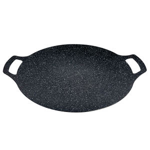 <span class=keywords><strong>Parrilla</strong></span> antiadherente de acero al carbono para exteriores, sartén y olla de Metal para fumar carne, bistec, duradero, sartén para fumar - Product Image 6