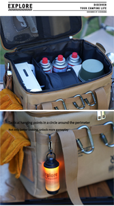 <span class=keywords><strong>Borsa</strong></span> Termica Tattica Multifunzione per Viaggi all'Aperto, Campeggio, Picnic - Contenitore Pieghevole Isolante da 20L, Impermeabile e Riutilizzabile - Product Image 3
