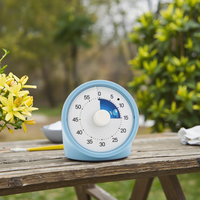 OEM Großhandel Schreibwaren Lern-Timer für Kinder 60 Minuten Visueller Manueller Koch-Timer Küchen-Countdown-Timer Uhr aus ABS-Kunststoff
