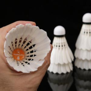 Shuanglang n. 6 volano da Badminton, utilizzato per sport all'aperto e allenamento agonistico, volano Super resistente con piume d'anatra - Product Image 4