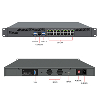 Hardware BKHD OEM 1U, Doble Procesador Xeon E5 V3/V4 E5 2699A, 44 Núcleos, 88 Subprocesos, 16*2.5G, Router Firewall, Expandido con 24 Puertos RJ45