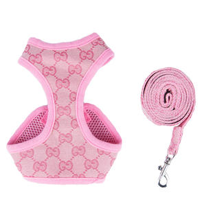 Ayarlanabilir naylon ve PU Pet köpek kedi koşum Set özel Logo süblimasyon baskı moda tasarımcısı yaka tasma - Product Image 6