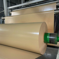 Bâche imperméable robuste sur mesure, enduite de PVC d'un côté, pour couvrir les camions, en rouleau