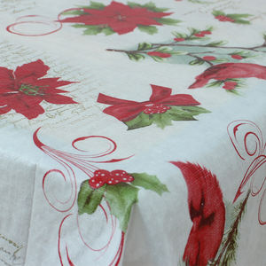 <span class=keywords><strong>Nappe</strong></span> de table traditionnelle de Noël <span class=keywords><strong>en</strong></span> plastique imperméable jetable et durable pour la décoration de table de luxe, taille personnalisable - Product Image 3