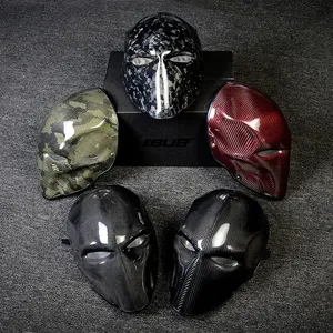 Bất Carbon Sợi Mặt Nạ Chiến Thuật Đầy Đủ Mặt Chết Knell Halloween Cos Masquerade Dành Cho Người Lớn Đảng Khô Carbon Mui Xe - Product Image 5