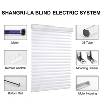 Moteur de télécommande pour stores Shangri-La, fabricant de stores motorisés intelligents pour chambre à coucher, traitement des fenêtres, tissu voile électrique, protection UV