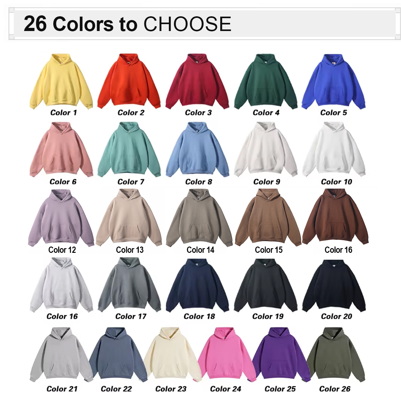 High Quality Oversized Drop Shoulder Hoodie - Heavy Weight