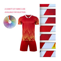 Maillots de football personnalisés Kits de football Uniformes d'entraînement de jeu pour hommes Maillots de football à manches courtes