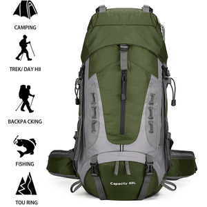 <span class=keywords><strong>60L</strong></span> <span class=keywords><strong>Sac</strong></span> de sport imperméable léger et durable pour le trekking <span class=keywords><strong>Sac</strong></span> <span class=keywords><strong>à</strong></span> <span class=keywords><strong>dos</strong></span> de <span class=keywords><strong>randonnée</strong></span> avec housse de pluie - Product Image 4