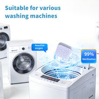 Bloc détartrant pour lave-linge, nettoyant à mousse active pour tambour, élimination de la moisissure et des boues