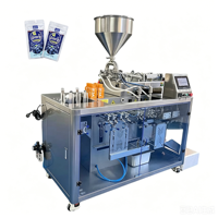 Machine d'emballage Doypack automatique à double ligne, haute vitesse et haute productivité, pour le remplissage et le scellage de sauce aux myrtilles