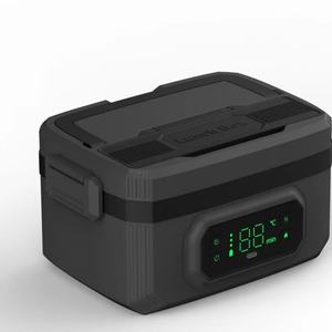 Boîte à lunch de camping extérieure de style moderne, grande capacité 1600 ml, conteneur de rangement pratique pour les voyages, alimentation USB par batterie pour les pique-niques et les randonnées - Product Image 3