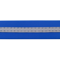 Fournitures de chasse pour chien en plein air 5M réfléchissant PVC enduit plat longue laisse de suivi souple une poignée rubans décoratifs de marche en métal