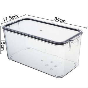 No 12 Fridge Storage Containers Plastic Fridge Organization Box BPA Free Bins Freezer Caninet Storage Drawer