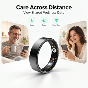 Precio de Fábrica, Anillo Inteligente TK5 con Control Remoto, Cuidado Familiar, Frecuencia Cardíaca, VFC, Monitoreo del Sueño y el Estrés, 5ATM IP68, Carga Magnética - Product Image 6