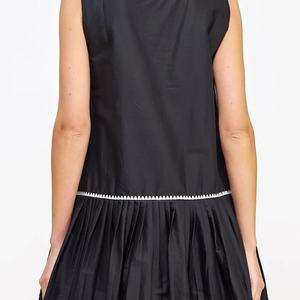 Robe d'été sans manches pour femme, col en V simple, tendance et décontractée, nouvelle collection, vente chaude OEM - Product Image 3