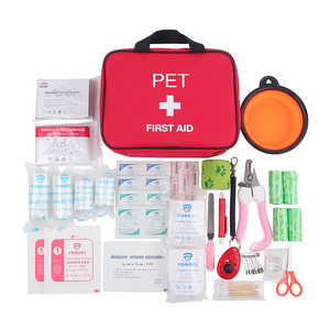 Kit de Emergencia <span class=keywords><strong>para</strong></span> Mascotas <span class=keywords><strong>para</strong></span> el Hogar, Oficina, Viajes, Campamento, con Termómetro Digital, <span class=keywords><strong>Bozal</strong></span>, <span class=keywords><strong>Mini</strong></span> Bolsa de Primeros Auxilios - Product Image 2