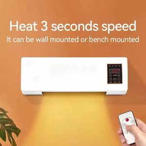 <span class=keywords><strong>Calentador</strong></span> de Aire Eléctrico PTC Blanco RC 2 en 1, Calefacción Automática, Montaje en Pared, Control Remoto, Portátil, para Hogar y Garaje, OEM 1200-1800W 299 - Product Image 4