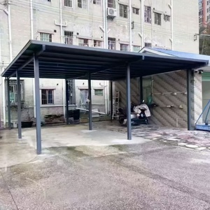 SUNTO Pérgola de Aluminio Aislada, Gazebos de PU, Cocheras Metálicas para <span class=keywords><strong>Exterior</strong></span>, Garajes, Casetas de Jardín, Almacén de Almacenamiento, Pared <span class=keywords><strong>Exterior</strong></span> y Techo - Product Image 1