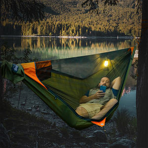 आउटडोर शिविर लटका हुआ हैममॉक पोर्टेबल हल्के हल्के नायलॉन पैराशूट के लिए बैकपैकिंग यात्रा लंबी पैदल यात्रा पैदल यात्रा हाइकिंग - Product Image 3