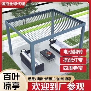 Gazebo Eléctrico de Aluminio Hesswei, Pérgola Inteligente para Exteriores con Protección Solar - Product Image 4