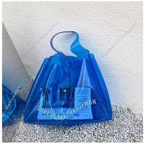 Nueva bolsa de maquillaje de mano de moda transparente de PVC para mujer, bolsa de almacenamiento de viaje para negocios, neceser, maletín, venta directa de fábrica - Product Image 5