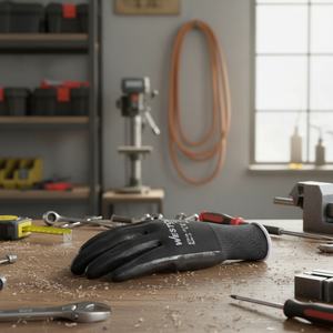 Guanto di NYLON con NITRILE nero misura L WESTON ST018-16 - Product Image 3