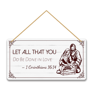Christian Decorative <strong>Signs</strong> 25*13 cm Vintage <strong>Wooden</strong> <strong>Signs</strong> UV Printed MDF Plaque Hanging Decor <strong>for</strong> Wall - Product Image 4