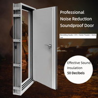 Pintu Kedap Suara Pintu Akustik Baja Insulasi Suara 40-50dB untuk Studio Rekaman Ruang Server Ruang Konferensi Home Theater