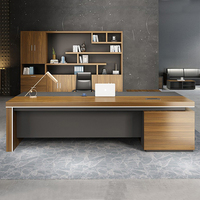 Ensemble Complet de Bureau de Direction Exécutif Simple en Bois