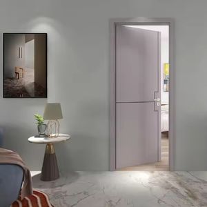 Portes en bois massif pour maisons, portes intérieures de chambre à coucher, portes d'entrée, design moderne, usine chinoise - Product Image 6