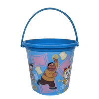 Personnalisé 35OZ Salle À Manger Pour Enfants Recyclable En Plastique PP Poignée De Tambour Pratique Transporter Seau À Popcorn pour Pique-Nique Matériau De Qualité Alimentaire
