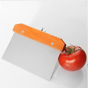 Dụng Cụ Nạo Cán Gỗ Màu Đỏ Thủ Công Xẻng Làm Bánh Mì Dụng Cụ Nạo Bột Nhà Bếp Bằng Thép Không Gỉ - Product Image 5