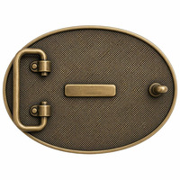 Boucle de ceinture vintage moderne style western en bronze antique avec pierre rouge, boucle de ceinture moulée sous pression pour hommes, décorative pour jeans