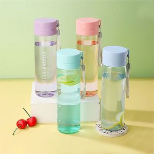 ขวดน้ำพลาสติก PET ใส ขนาดใหญ่ พกพาสะดวก พร้อมสายคล้อง - Product Image 6