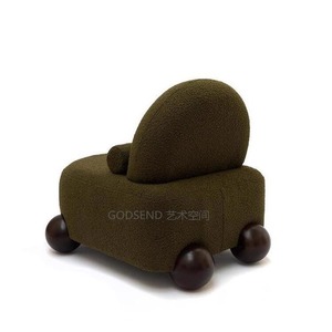 Sillón de Tela Moderno y Minimalista, 62x70x68cm, Tapizado con Acabado Flocado, Mueble para Sala de Estar - Product Image 2