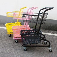 Supermarché à 2 niveaux, supermarché, double panier, chariot de courses
