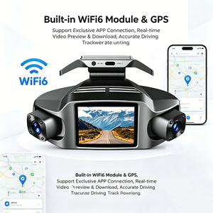 VIEVGUARB GT810 <span class=keywords><strong>Dashcam</strong></span> 360 graden parkeermonitor lusopname nachtzicht G-sensor app-besturing 2K <span class=keywords><strong>GPS</strong></span> 4-kanaals WiFi 6 - Product Image 2