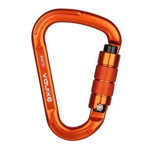 Mosquetón Xinda de aleación de aluminio 6101 3kN con cierre de seguridad para escalada, rápel y uso en exteriores - Product Image 1